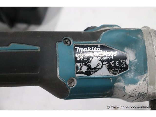 Accu slijptol makita dga506, vv oplader, werking niet gekend - afbeelding 4 van  4