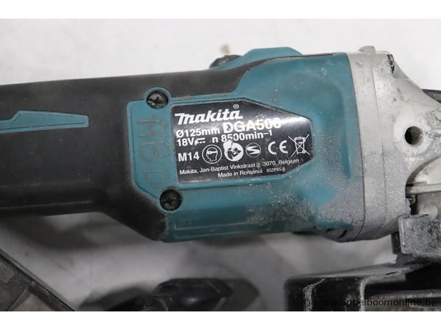 Accu slijptol makita dga506, vv oplader, werking niet gekend - afbeelding 4 van  4