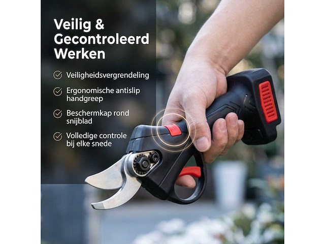 Accu snoeischaar 30mm - 3 stuks (3x) - afbeelding 4 van  6