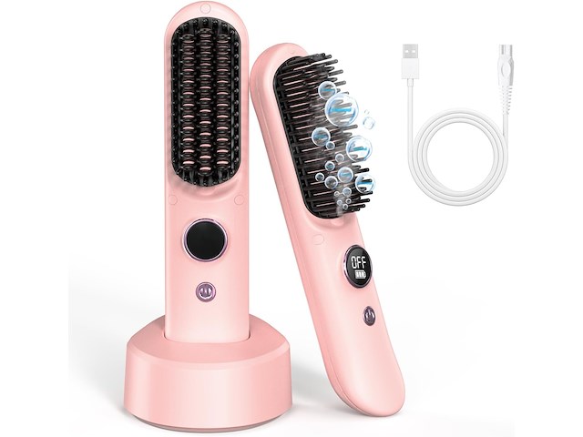 Accu stijlborstel roze - afbeelding 1 van  4