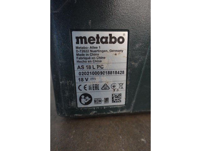 Accu stofzuiger metabo - afbeelding 6 van  6