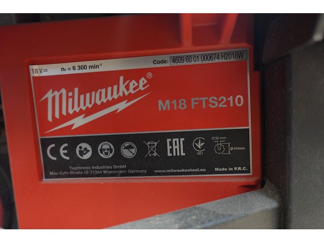 Accu tafelzaag milwaukee - afbeelding 3 van  4