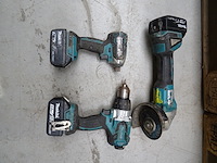 Accu vijsmachine + accu slagschroevendraaier + accu haakse slijper makita - afbeelding 2 van  4