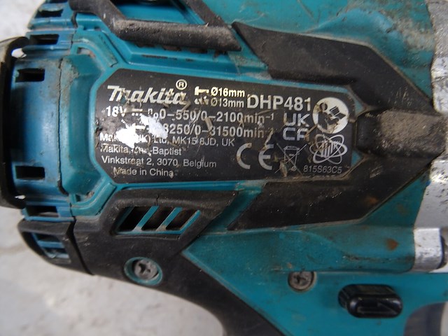 Accu vijsmachine + accu slagschroevendraaier + accu haakse slijper makita - afbeelding 3 van  4