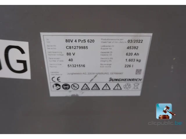 Accu voor een heftruck - afbeelding 4 van  9