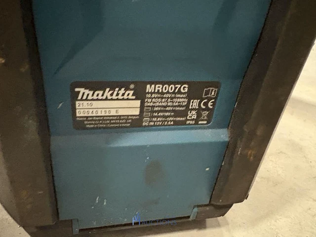 Accu werfradio makita mr007g - afbeelding 5 van  6
