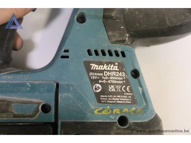 Accuboorhamer - makita acculader - makita - dc18rc - afbeelding 4 van  4