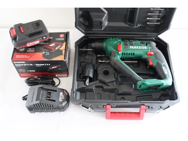 Accuboorhamer serie pabh 20 li x20v (met accu en oplader, in transportkoffer) - afbeelding 3 van  8