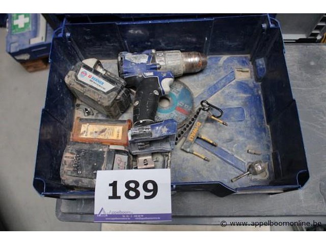 Accuboormachine - berner - 2x 18vaccu - berner - 18v li-iontoebehoren - schijven, bitjes - afbeelding 1 van  2