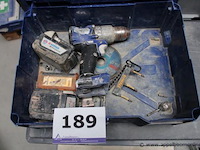 Accuboormachine - berner - 2x 18vaccu - berner - 18v li-iontoebehoren - schijven, bitjes - afbeelding 1 van  2