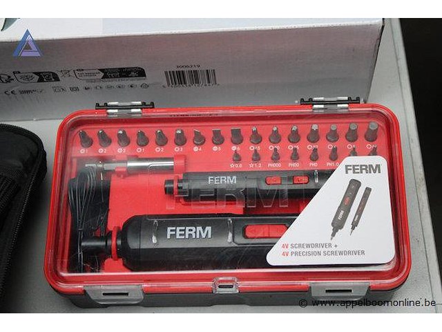 Accuboormachine - bosch - gsr 12v-15 oplader - bosch toebehoren - bitjes, koffer haakse slijper - varo - powx0079 - afbeelding 3 van  4