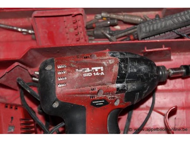 Accuboormachine - hilti - sfh 18-a oplader - hilti - c 4/36 toebehoren - bitjes, boren - afbeelding 2 van  2
