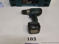 Accuboormachine - makita - 14.4v 3.0ah - afbeelding 1 van  2