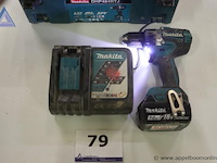 Accuboormachine - makita - ddf484 oplader - makita - dc18rc toebehoren - koffer, accu