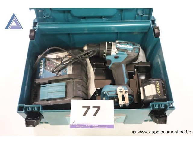 Accuboormachine - makita oplader - makita toebehoren - makita - koffer, accu - afbeelding 1 van  2