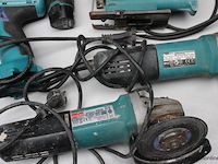 Accuboormachine - makita slagschroevendraaier - makita decoupeerzaag - makita haakse slijper - makita haakse slijper - makita - afbeelding 3 van  3