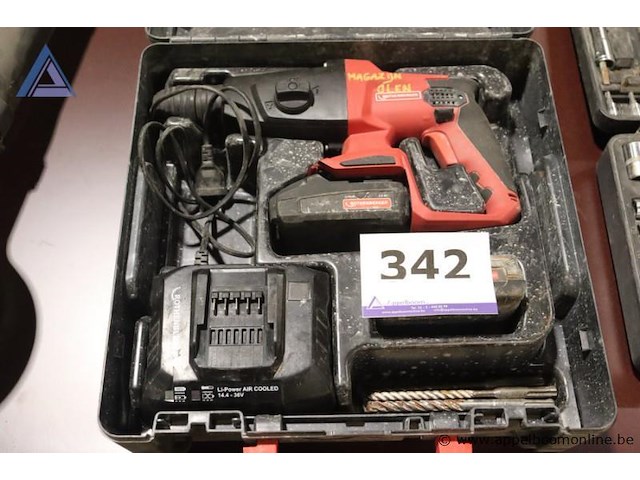 Accuboormachine - rothenberger oplader - rothenberger - li-ion power air cooled toebehoren - boren, koffer - afbeelding 1 van  3