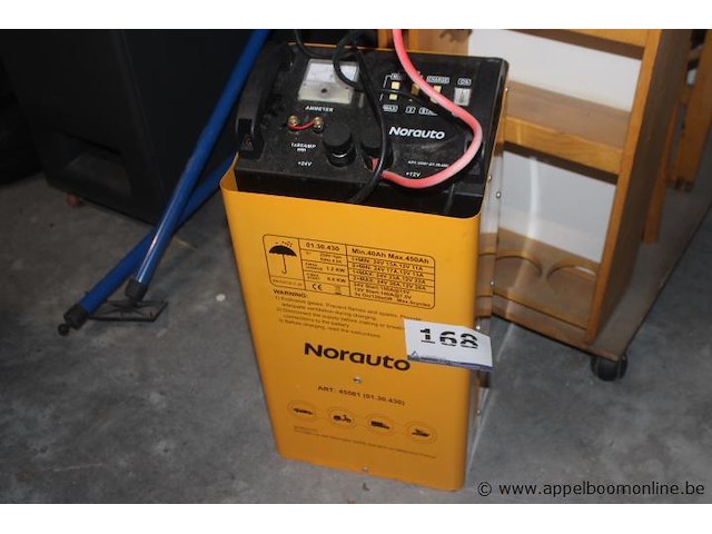 Acculader en starter, norauto, 01.30.430, 230v, 1.2kw laadvermogen, 6.0kw startvermogen, 12v/24v, werking niet gekend - afbeelding 1 van  2