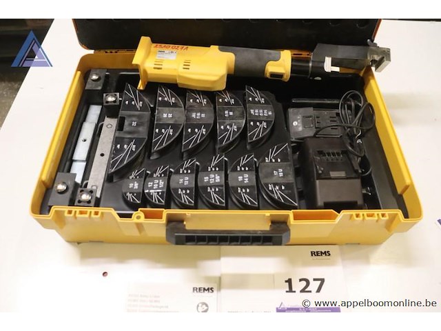 Accupijpenbuiger - rems - hydro-swing 22v toebehoren - matrices, oplader, koffer - afbeelding 1 van  4
