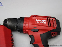 Accuschroefboormachine - hilti - sf 6-22a oplader - hilti - c 4/36 - afbeelding 2 van  3
