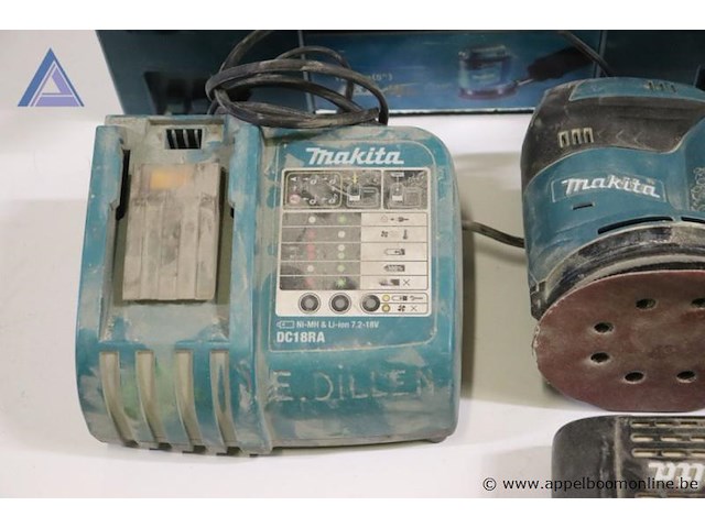 Accuschuurmachine - makita - dbo180 oplader - makita - dc18ra - afbeelding 2 van  3
