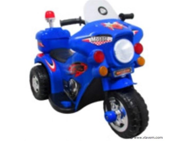 Accuscooter politie kleur geel - afbeelding 1 van  6