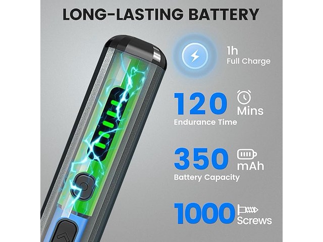 Accwork elektrische schroevendraaier - afbeelding 2 van  4