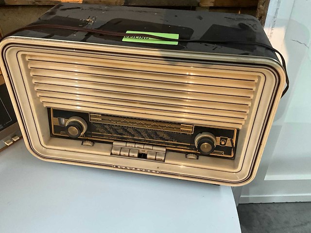 Acec + blauwpunkt antieke radio (2x) - afbeelding 2 van  3