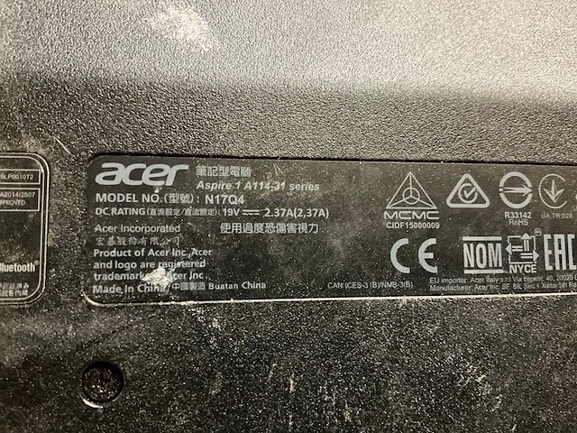 Acer aspire 1 laptop - afbeelding 6 van  7