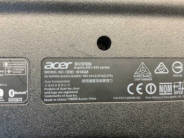 Acer aspire es1-432 laptop - afbeelding 7 van  10