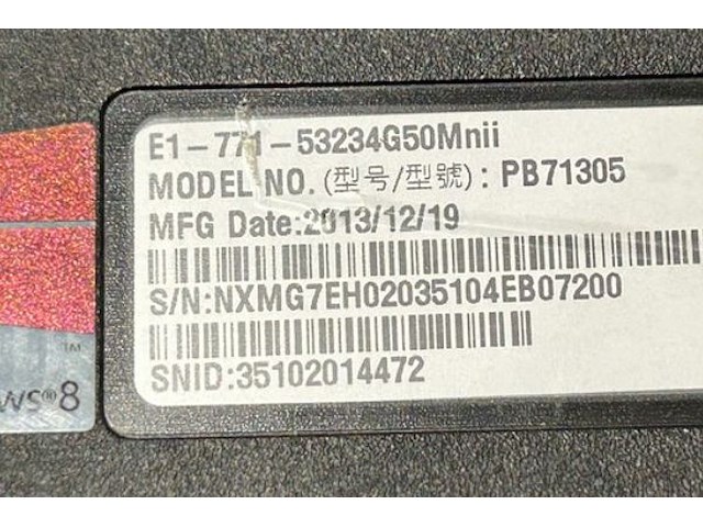 Acer laptop - afbeelding 7 van  9