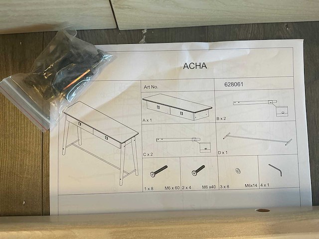 Acha gedemonteerd wandmeubel - afbeelding 2 van  3