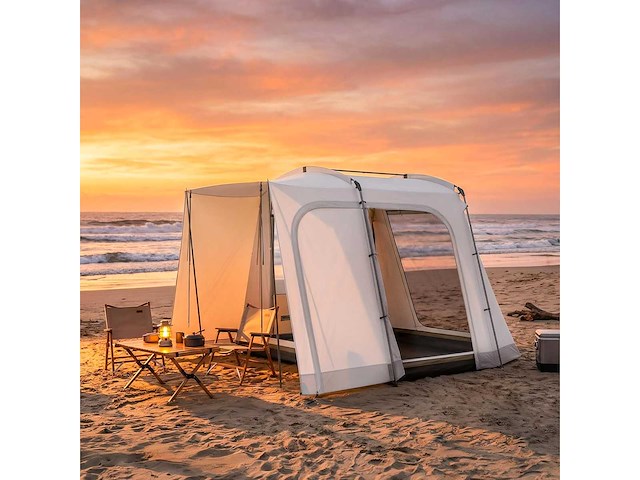 Achterste tent voor 2 tot 4 personen - 320 x 280 x 205 cm - 2-in-1 autotent - afbeelding 1 van  5