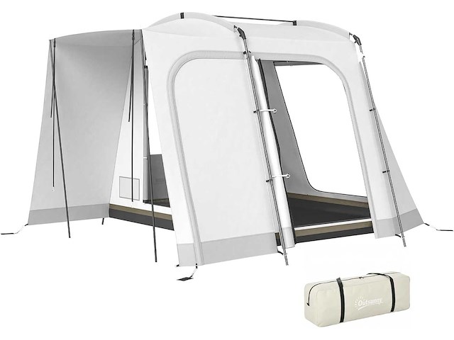 Achterste tent voor 2 tot 4 personen - 320 x 280 x 205 cm - 2-in-1 autotent - afbeelding 2 van  5