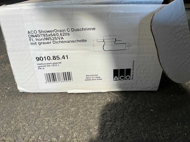 Aco showerdrain c dn40/785x64/0,62l/s douchegoot - afbeelding 5 van  5
