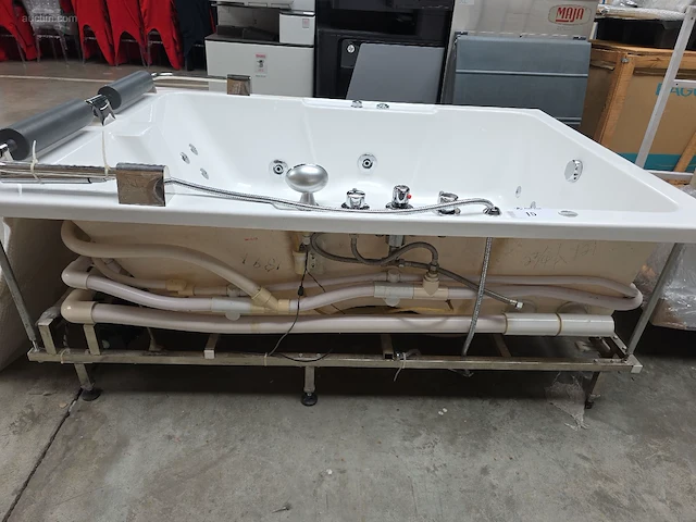 Acryl rechthoekig hydromassagebad eago - afbeelding 15 van  15