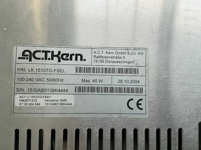 A.c.t.kern lk1510to-fsel monitor - afbeelding 2 van  4