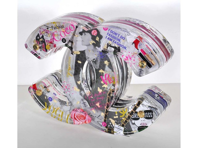 Ad van hassel – chanel - acrylaat sculptuur - afbeelding 4 van  4