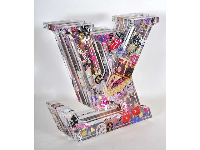 Ad van hassel – louis vuitton - acrylaat sculptuur - afbeelding 4 van  4