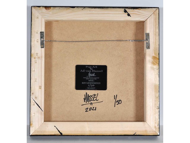 Ad van hassel – roy lichtenstein - limited edition, 1/50 - afbeelding 2 van  5