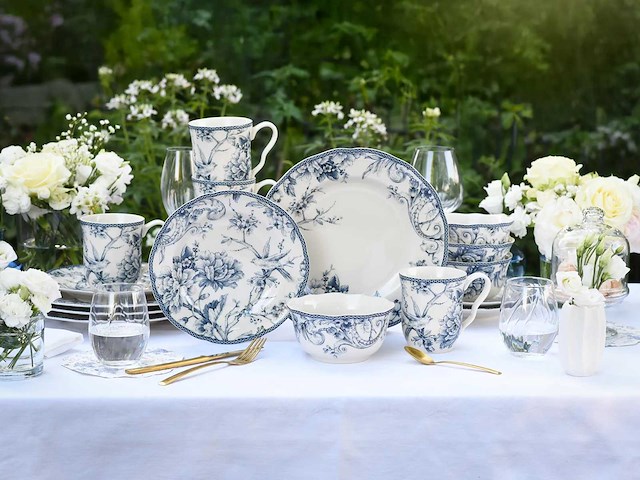 Adelaide blue, 16-delig dinerset, porselein - afbeelding 1 van  8