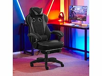 Ademende stoffen gamingstoel ergonomische bureaustoel met lendensteun