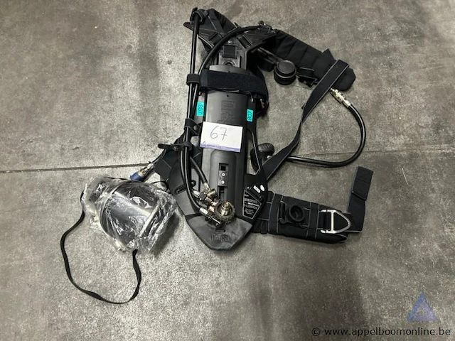 Ademluchttoestel dräger pss 100, met ademluchtmasker. geschikt voor cilinders van 200/300 bar, dräger pss 100 series. werking niet gekend. - afbeelding 1 van  4