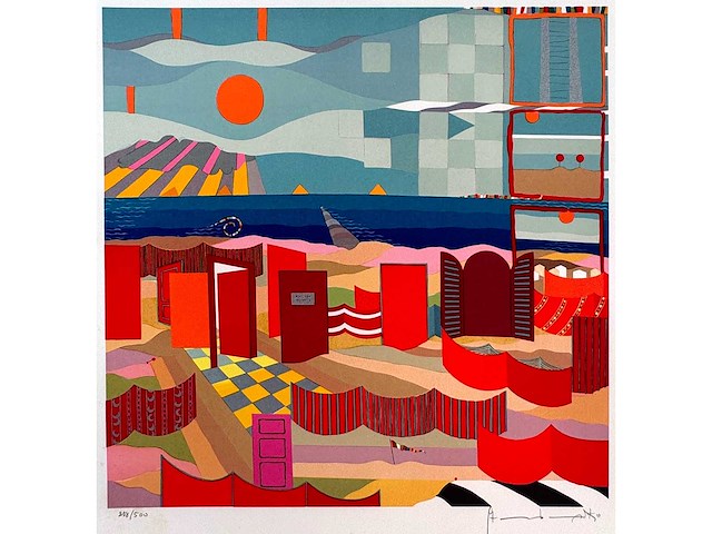 Adi steurbaut - verboden te zwemmen - litho - afbeelding 1 van  6