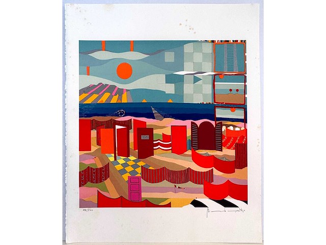 Adi steurbaut - verboden te zwemmen - litho - afbeelding 2 van  6