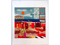 Adi steurbaut - verboden te zwemmen - litho - afbeelding 2 van  6