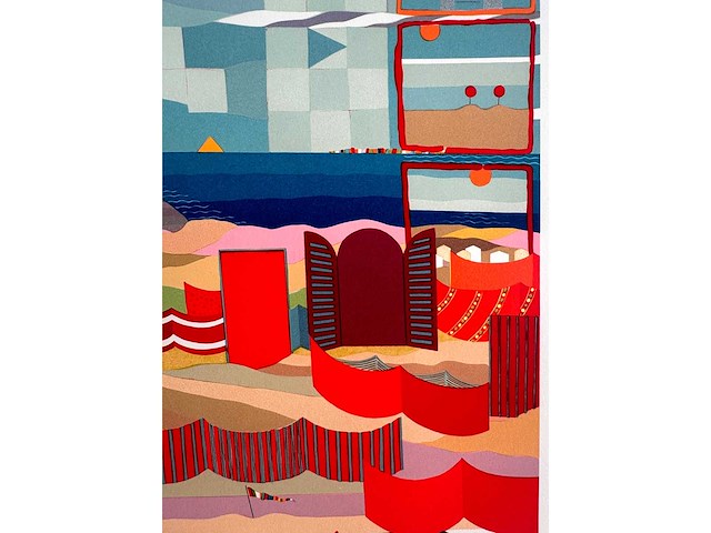Adi steurbaut - verboden te zwemmen - litho - afbeelding 5 van  6