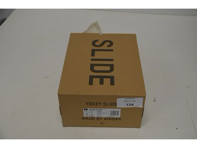 Adidas yeezy slide glow green maat 42,5 nieuw in doos (2) - afbeelding 3 van  10