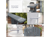 Adirondack comfort garden chair, ingebouwde bekerhouder - afbeelding 4 van  6