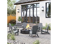 Adirondack comfort garden chair, ingebouwde bekerhouder - afbeelding 5 van  6